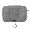 LA Police Gear HAMS Expandable Electronics Pouch, Toiletry Travel Pack, Tactical Pouch with Hanging Hook and Inner Organization - Grey view 3