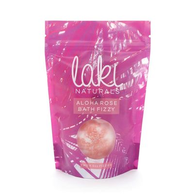 Laki Naturals Bath Fizzies - Natural Bath Bombs - Bath Aromatherapy Tablets (Aloha Rose)