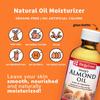 De La Cruz Sweet Almond Oil, Natural Hair and Skin Moisturizer, 3-Pack of 2 FL Oz Glass Bottles view 4
