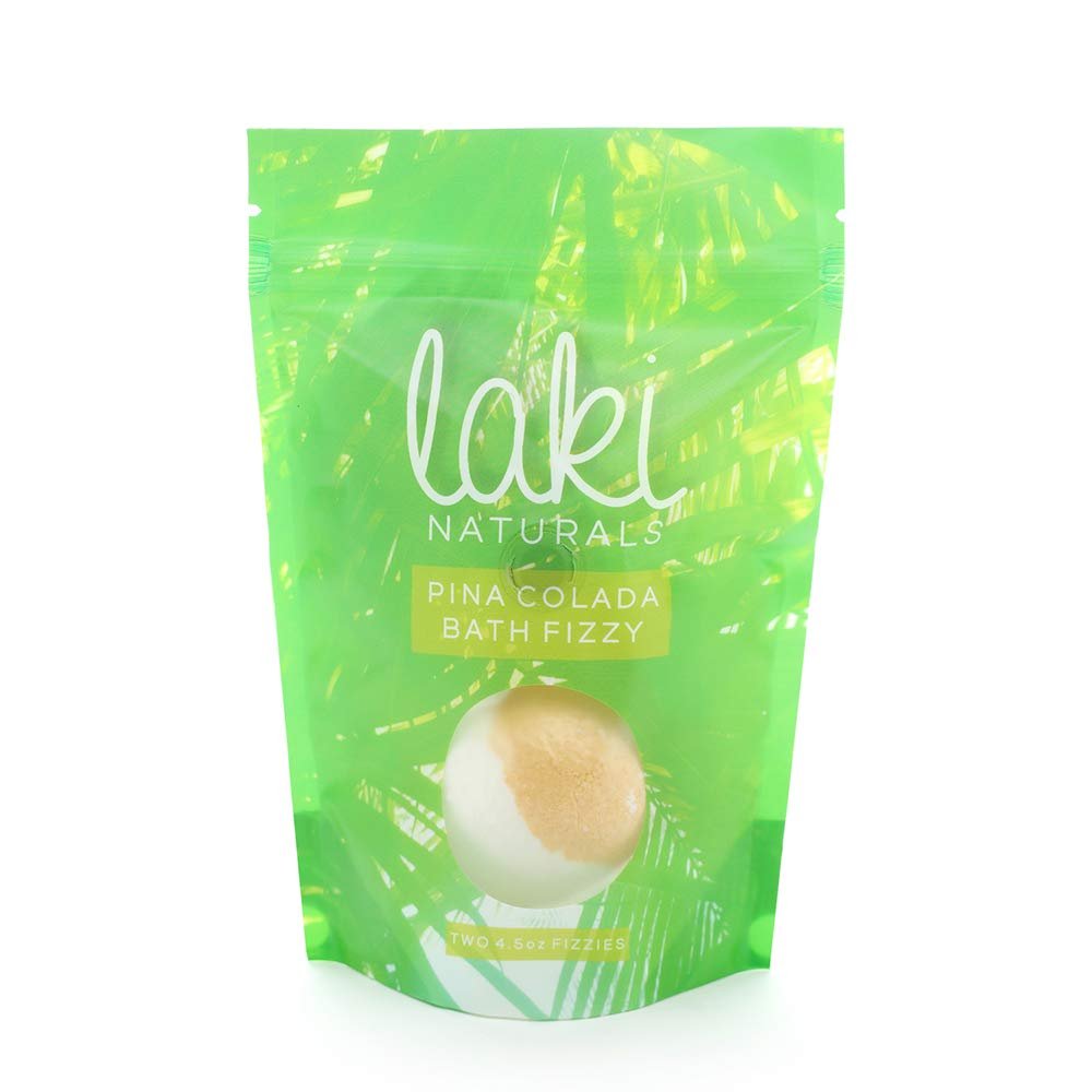 Laki Naturals Bath Fizzies - Natural Bath Bombs - Bath Aromatherapy Tablets (Pina Colada)