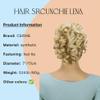 CAISHA Jumbo Hairpiece Scrunchy Updo Voluminous Curly Messy Bun Blond Mix G7L view 2