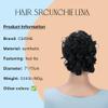 CAISHA Jumbo Hairpiece Scrunchy Updo Voluminous Curly Messy Bun Black G1L view 2