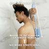 Long Handle Back Scrubber for Shower - 19 inch Extended Reach Silicone Body Brush - Avilana Bath Scrubber Extended Reach Tool - Easy Grip Body Wash Brush Gift view 2