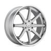 AB32 20X9 6X135 BRUSH SLV CHR LIP 30MM Auto Rim view 1
