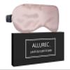 ALLUREC Luxury 100% Pure Mulberry Silk Sleep Eye Mask. Top Grade 6A 22 Momme Long Silk. Soft Comfortable Hypoallergenic Anti-Aging Anti-Wrinkles for Beauty Sleep. (Pink) view 1