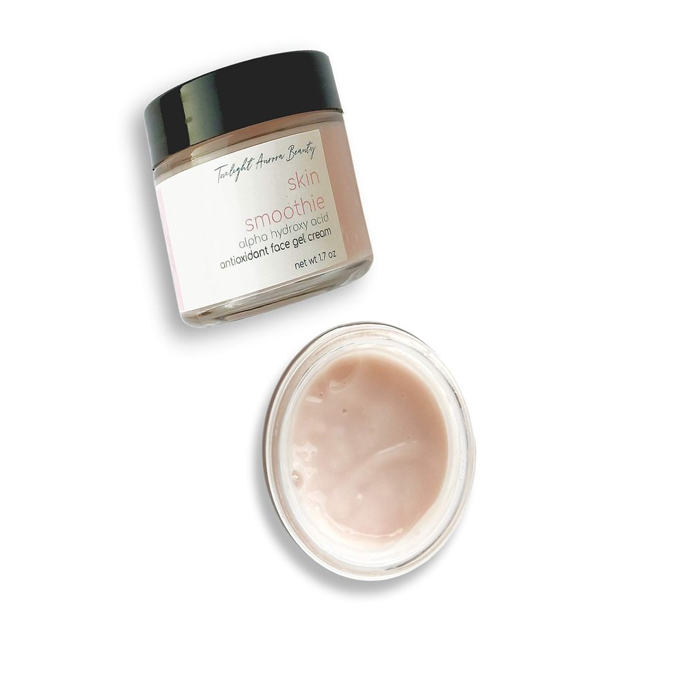 AHA antioxidant gel cream moisturizer, for oily acne prone skin