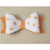 JulzBedazzled Orange Halloween Candy Hair Bow Headband Hairclip Infant Hair Clips Hairband Girls Infant Colors Orange and White Holidays Gift view 1
