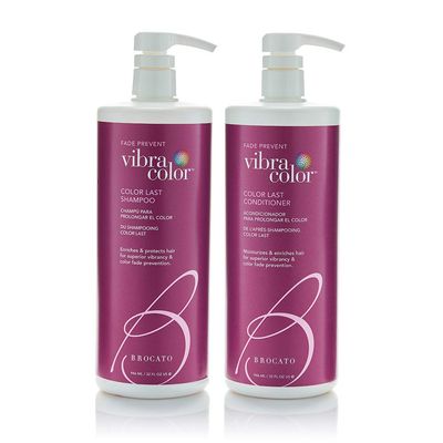 Brocato Vibracolor Color Last Shampoo (32 Oz. Shampoo + Conditioner Duo) | Color Safe for Color Treated Hair - Prevents Fading & Extends the Life & Brilliance of Hair, Contains No Sulfate or Parabens