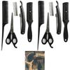 10pc Barber Set Comb Scissors Hair Cutting Precision Shears Hairdresser Salon view 4