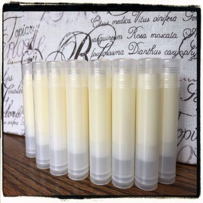 20 APPLE PIE Flavored Lip Balms in Clear Tubes - Handmade - Wholesale
