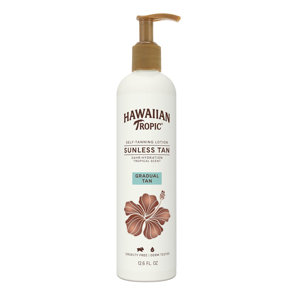 Hawaiian Tropic Aloha Glow Gradual Self Tanning Lotion, 12.6 fl oz | Sunless Tanning Lotion Self Tanner, 12.6 fl oz