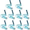 BesYouSel 10 Pcs Ear Piercing Guns No Pain Piercing Gun Blue Disposable Safety Sterile Ear Piercing Gun Tools with Pink Ear Stud for Piercing Needles Piercing Supply view 1