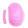 1 Pack (100pcs) Disposable Non Woven Makeup Spa Shower Cover Caps Hairnet Microblading Hair Caps Light Pink view 3