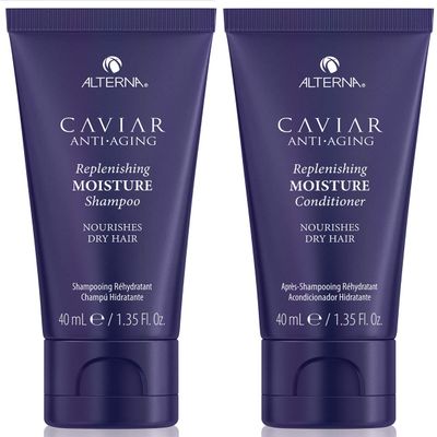 Alterna Caviar Anti-Aging Replenishing Moisture Shampoo and Conditioner Set, For Dry, Brittle Hair, Protects, Restores and Hydrates, Sulfate Free