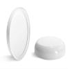 2 oz White Polypropylene Double Wall Radius Jars w/White Lined Dome Caps view 4