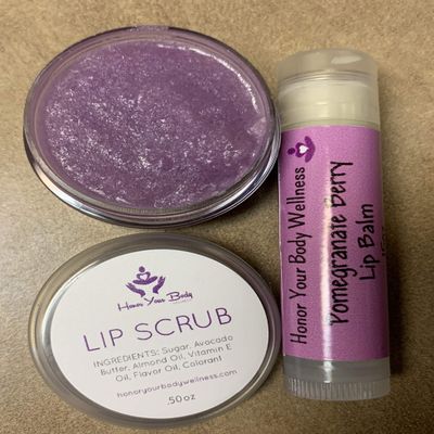Lip Balm and Lip Scrub Set