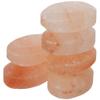 Pure Himalayan Salt Works Flat Oval Massage Stone, Pink Crystal Hand-Carved Stone for Massage Therapy, Deodorant and Salt and Sugar Scrubs, 2.5 W x 3.5 L x 1 D (Pack of 6) view 1
