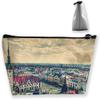 Travel Cosmetic Bags Prague Square Small Makeup Bag Multifunction Pouch Cosmetic Handbag Toiletries Organizer Bag for Women Girl view 1