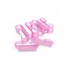10 Pcs/Lot Acrylic Nail Brush 4 Color Nail Art Manicure Pedicure Soft Remove Dust Plastic Cleaning Nail Brushes File Tools Set,Pink view 2
