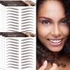 Aresvns 4D Eyebrow Tattoo Sticker - 77 Pairs, Reddish Brown (Chocolate Color), Suitable Sizes, Waterproof and Long-Lasting 3-5 Days view 1