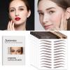 Aresvns 4D Eyebrow Tattoo Sticker - 77 Pairs, Reddish Brown (Chocolate Color), Suitable Sizes, Waterproof and Long-Lasting 3-5 Days view 3