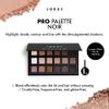 LORAC PRO Matte & Shimmer Eyeshadow Palette, Noir | Glitter | Mirror Compact | Cruelty Free, Gluten Free, Vegan view 2