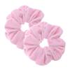 2 Pcs Pink Color Large Size Scrunchies for Hair Women Hair Elastic Bands view 1