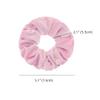 2 Pcs Pink Color Large Size Scrunchies for Hair Women Hair Elastic Bands view 2