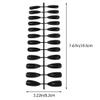 Beaupretty 72pcs Full Cover False Nails for Women Stylish Solid Color Design Material for Nail Art Salon for Parties and Festivals view 2