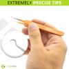 Blackhead Tweezer - Professional Curved Steel Tip Surgical Comedone & Splinter Extractor. Ideal Blemish & Acne Remover Tool Means Flawless Facial Skin (Orange) view 4