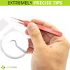 Blackhead Tweezer - Professional Curved Steel Tip Surgical Comedone & Splinter Extractor. Ideal Blemish & Acne Remover Tool Means Flawless Facial Skin (Red) view 4