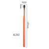 K242 Hand Crafted Makeup Brushes Soft Saikoho Goat Blue Squirrel Hair Small Eye Shadow Brush Orange Handle Professional Make Up Brushes view 2