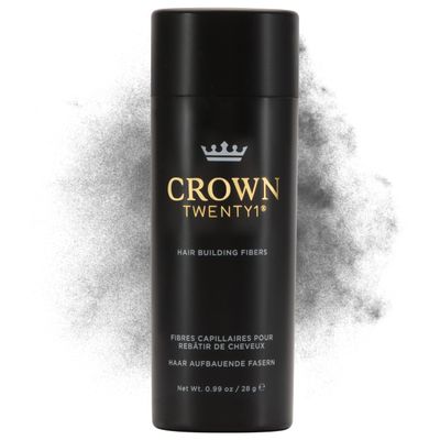 CROWN Hair Building Fibers (28g) - Instantly Cover Fine & Thinning Hair for a Thicker, Fuller Look - A Natural Keratin Concealer - 13 Shades for Men & Women - Gray