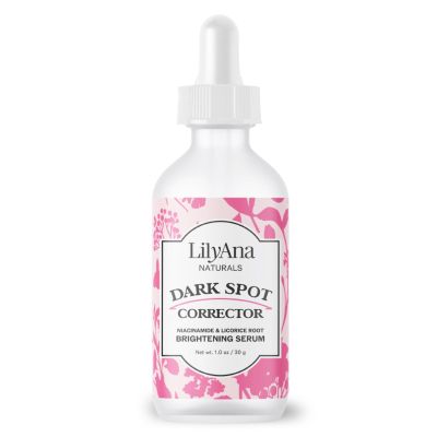 LilyAna Naturals Dark Spot Corrector - Dark Spot Remover for Face - Brightening Face Serum for Women and Men - Niacinamide and Licorice Root -1oz