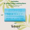 Australian Botanical Soap, 6.6 OZ, Sea Salt and Ocean Minerals, Triple Milled Bars made with a Natural Soap Base and Enriched with Organic Shea Butter, Pack of 8 view 4