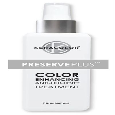 Keracolor Preserve Plus Color Enhancing Anti-Humidity Treatment, Prevents Frizz, Heat Protectant, 7 fl. oz.