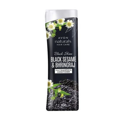 Avon Naturals Black Shine Bhringraj 2-in-1 Shampoo & Conditioner 180 ml