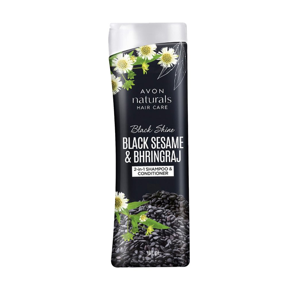 Avon Naturals Black Shine Bhringraj 2-in-1 Shampoo & Conditioner 180 ml