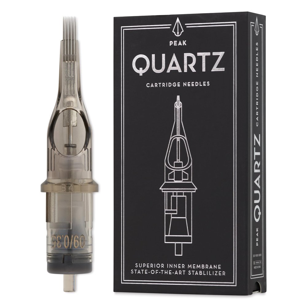 Peak Quartz Tattoo Needle Cartridge for Tattooing  1209M1  Box of 20