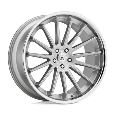 Asanti Black AB24 20X10.5 5X120 Brush SLV CHR Lip 38MM Aftermarket Rim