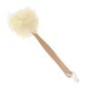 Inzopo 14.2 inch Wooden Handle Bath Body Sponges Back Lower Legs Bath Shower Scrub Puff Scrunchie Soft Mesh Net - White, 36 x 13 cm view 1