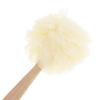 Inzopo 14.2 inch Wooden Handle Bath Body Sponges Back Lower Legs Bath Shower Scrub Puff Scrunchie Soft Mesh Net - White, 36 x 13 cm view 2