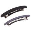 Inzopo 2 Pieces Royal Blue Black Elegant Lady Girl Acrylic Hair Clip Barrette Ponytail Hairpin Accessory, No Metal view 1