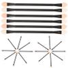 30pcs Disposable Eye Shadow Stick Eyeshadow Sponge Brush Cosmetic Tool Double-ended Makeup Brush Long Handle Eyeshadow Eye Shadow Applicator Women view 1