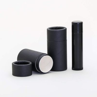1/2 OZ (Short) Black Kraft Paperboard Lip Balm/Deodorant/Cosmetic/Lotion Tubes x 300