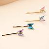 Glass butterfly headdress hairpin retro creative hairpin (1) view 1
