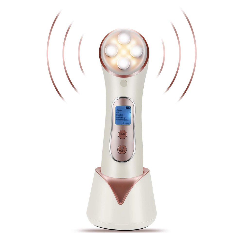 High Frequency Facial Machine 5 in 1 Facial Massager Micro-Current Recharable Facial Frequency Device