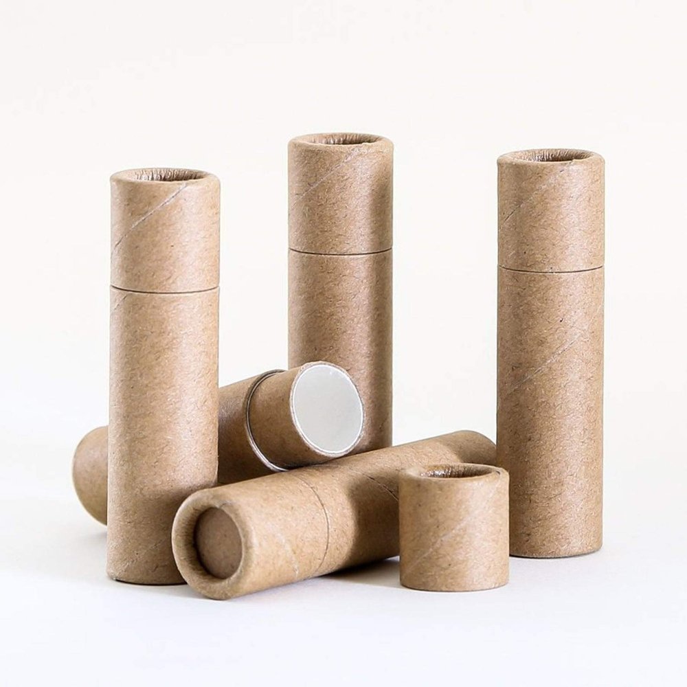 6 mL Kraft Paperboard Lip Balm/Salve/Cosmetic/Lotion Tubes x 500