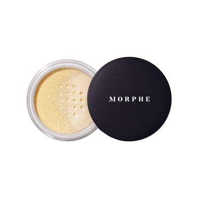 Morphe Bake & Set Setting Powder - Lightweight, Talc-Free Finishing Powder for Face Makeup with a Soft, Natural Finish - Minimizes Shine for Up to 24HR - Banana (0.31 oz)