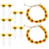 2pcs Sunflower Hair Accessories Sunflower Hair Clips for Women Hawaiian Hair Clips Hair Band Goody for Women Boho Garland Floral Wreath Sun Flower Seaside Pin view 1
